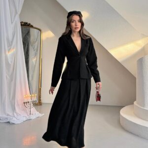 Kadın Premium Blazer Ceket-Etek Takım