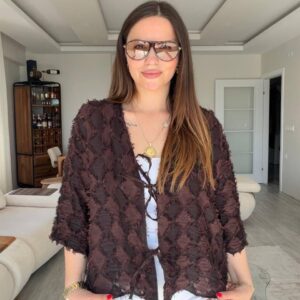 Kadın Önden Bağlamalı Kimono